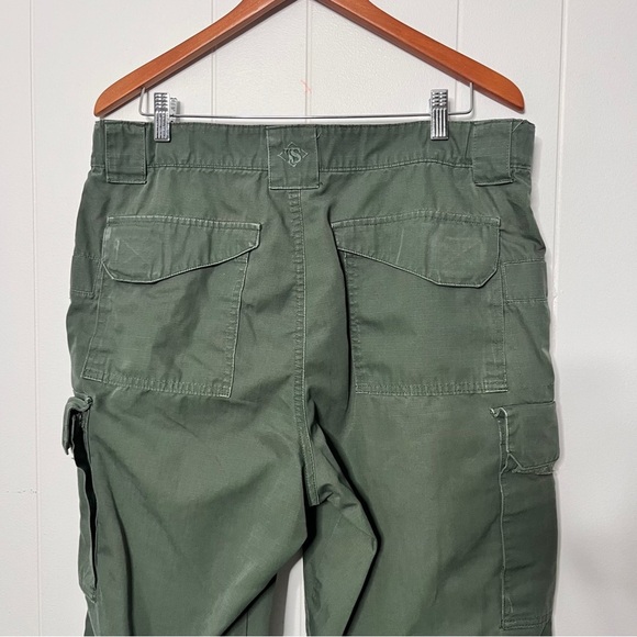 Tru-Spec Olive Green Cargo Tactical Pants Men's Size 36x35 rip stop utility - Picture 4 of 12